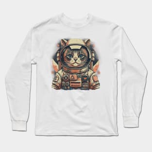 Cat Astronaut Long Sleeve T-Shirt